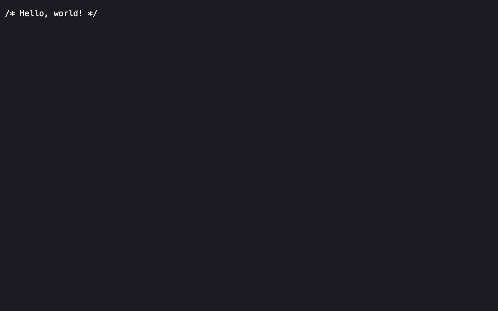Text representation of a stylesheet, loaded directly in a browser.